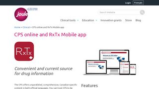 
                            11. CPS online and RxTx Mobile app - Joule.cma.ca