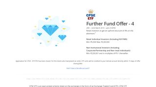 
                            1. CPSE ETF - Zerodha