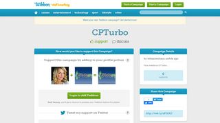 
                            11. CPTurbo - Support Campaign | Twibbon