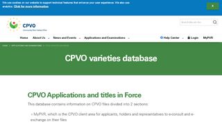 
                            8. CPVO varieties database | CPVO