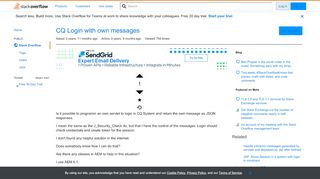 
                            9. CQ Login with own messages - Stack Overflow