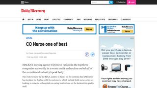 
                            12. CQ Nurse one of best | Daily Mercury