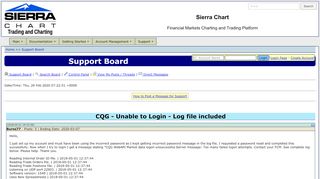 
                            9. CQG - Unable to Login - Log file included - Support Board - Sierra ...