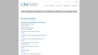 
                            6. CRA Careers - All Jobs | Charles River Associates