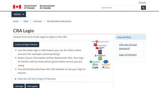 
                            6. CRA Login - Canada.ca