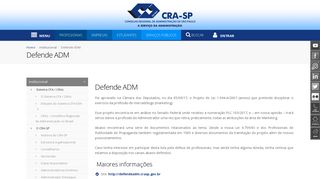 
                            5. CRA-SP: Defende ADM