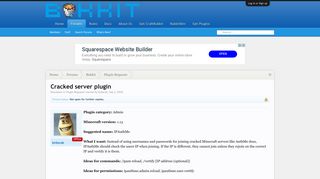 
                            3. Cracked server plugin | Bukkit Forums