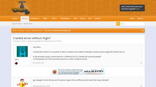 
                            4. Cracked server without /login? | SpigotMC - High Performance Minecraft