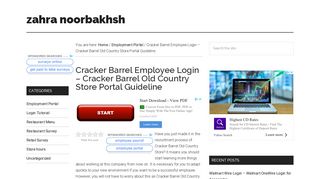
                            6. Cracker Barrel Employee Login – Cracker Barrel Old Country Store ...