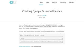 
                            4. Cracking Django Password Hashes | Lincoln Loop