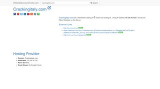 
                            10. Crackingitaly.com Error Analysis (By Tools) - Website Success Tools