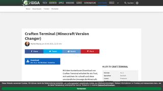 
                            8. Craften Terminal (Minecraft Version Changer) Download – GIGA