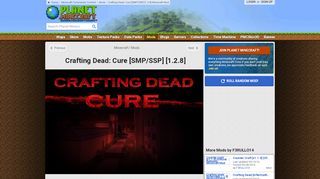 
                            13. Crafting Dead: Cure [SMP/SSP] [1.2.8] Minecraft Mod