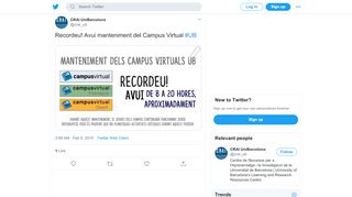 
                            13. CRAI UniBarcelona on Twitter: 