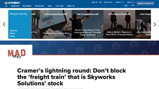 
                            10. Cramer's lightning round: Skyworks Solutions' stock isn't done sliding