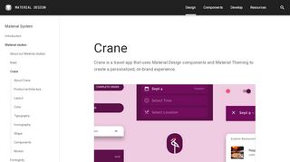 
                            4. Crane - Material Design