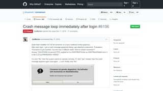 
                            2. Crash message loop immediately after login · Issue #6106 ... - GitHub
