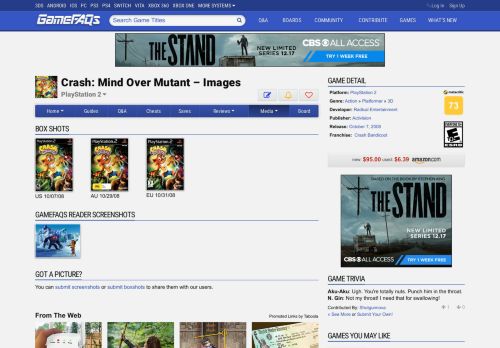 
                            10. Crash: Mind Over Mutant Box Shots and Screenshots for PlayStation 2 ...