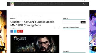 
                            12. Crasher – 4399EN's Latest Mobile MMORPG Coming Soon ...