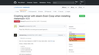 
                            7. Crashing server with steam-Sven Coop when installing metamod-r ...