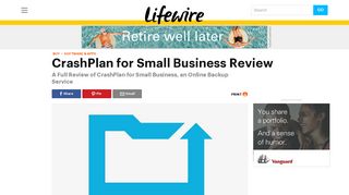 
                            11. CrashPlan for Small Business (Updated February 2019) - Lifewire