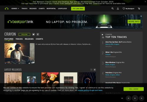 
                            12. Crayon Tracks & Releases on Beatport