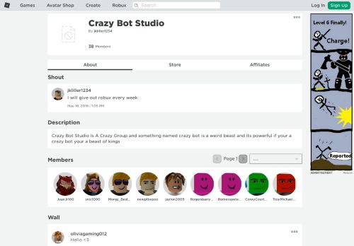 
                            8. Crazy Bot Studio - Roblox