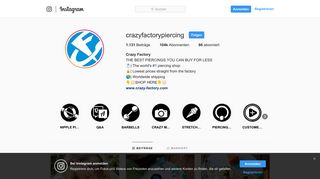
                            12. Crazy Factory (@crazyfactorypiercing) • Instagram-Fotos und -Videos