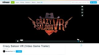 
                            10. Crazy Saloon VR (Video Game Trailer) on Vimeo