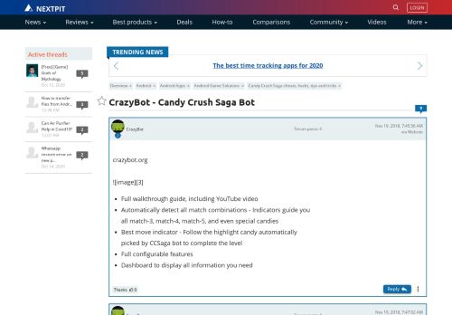 
                            7. CrazyBot - Candy Crush Saga Bot | AndroidPIT Forum