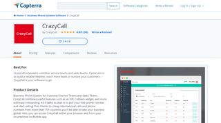 
                            5. CrazyCall Reviews and Pricing - 2019 - Capterra