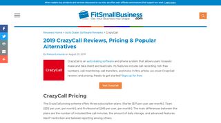 
                            6. CrazyCall User Reviews & Pricing - Fit Small Business