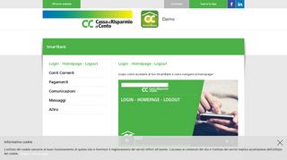 
                            3. CRCento SmartBank - video guide - demo - Cassa di Risparmio di ...