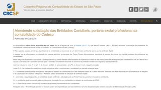 
                            13. CRCSP - ATENDENDO SOLICITAÇÃO DAS ENTIDADES ...