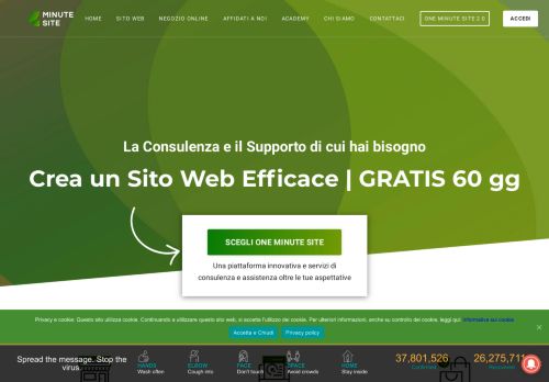 
                            3. Crea il tuo sito con noi |1 Minute Site - One Minute Site