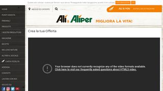 
                            4. Crea la tua Offerta - Alì Supermercati