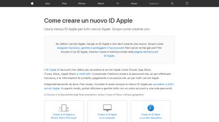 
                            2. Crea un ID Apple - Supporto Apple