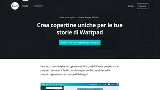 
                            1. Crea una copertina personalizzata di Wattpad online - Canva