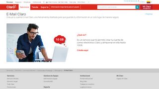 
                            9. Crea ya tu cuenta E-mail Claro | Claro Colombia