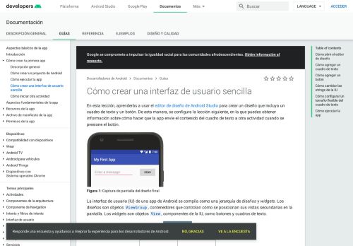 
                            9. Creación de una interfaz de usuario sencilla | Android Developers