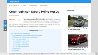 
                            11. Crear login con jQuery PHP y MySQL » BaulPHP