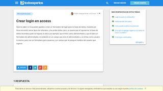 
                            6. Crear login en access - Microsoft Access - Todoexpertos.com