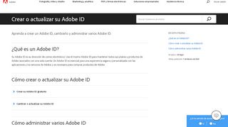 
                            4. Crear o actualizar su Adobe ID - Adobe Help Center