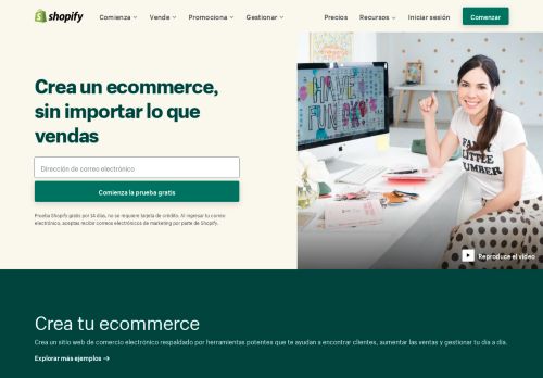 
                            3. Crear tienda online con Shopify ¡Aumenta tus ventas!