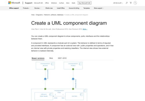 
                            7. Crear un diagrama de componentes UML - Visio - Office Support