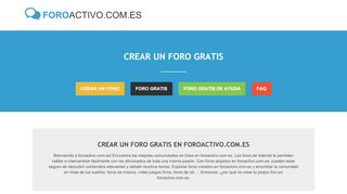 
                            2. Crear un foro - foroactivo.com.es