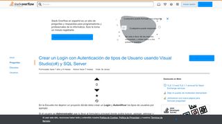 
                            6. Crear un Login con Autenticación de tipos de Usuario usando Visual ...