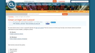 
                            2. Crear un login con Laravel - Cristalab