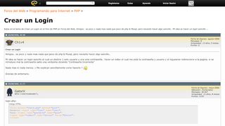 
                            13. Crear un Login - Foros del Web