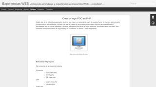 
                            4. Crear un login POO en PHP | Experiencias WEB